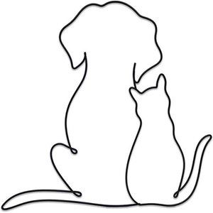 Metal Cat Wall Decor | Cat Wall Art | Metal Wall Art | Minimalist Room